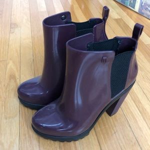 Melissa shoes soldier Bordeaux boot